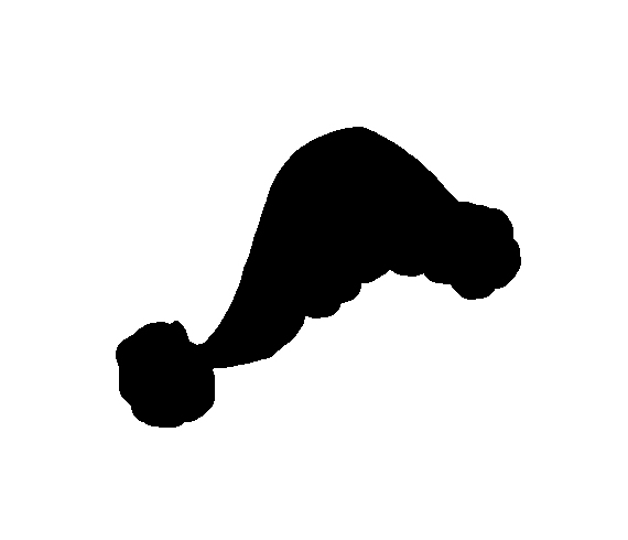 570x490 Silhouette Christmas Santa Hat On Luulla