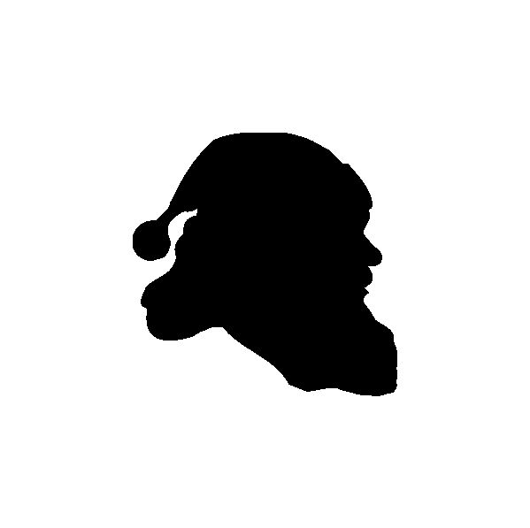 599x597 Silhouette Christmas Santa No.3 On Luulla
