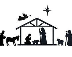 252x200 Image Result For Nativity Scene Silhouette Christmas