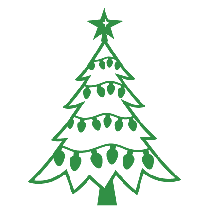 432x432 Christmas Tree Svg Scrapbook Cut File Cute Clipart Files