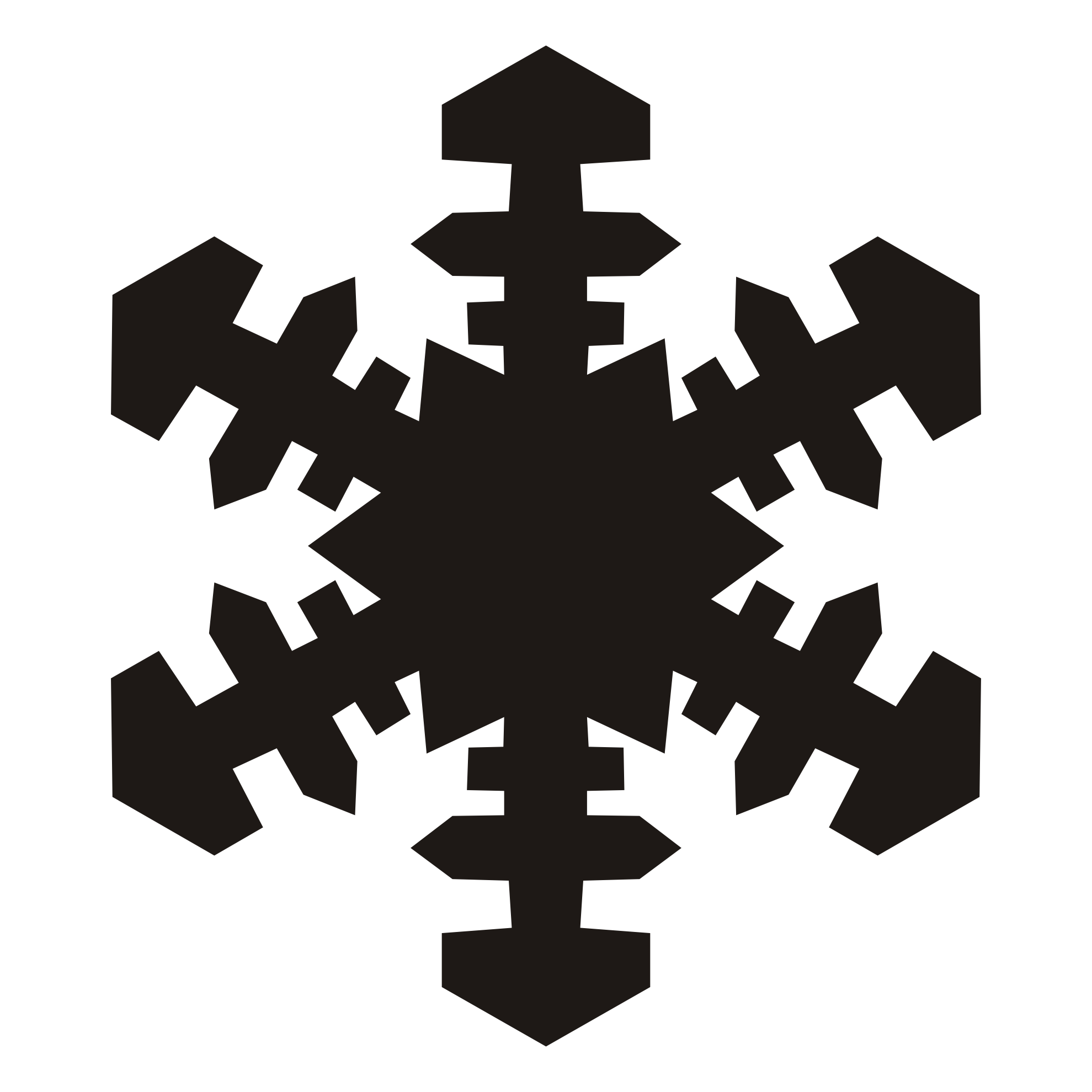 1979x1979 Snowflake Silhouette Clip Art