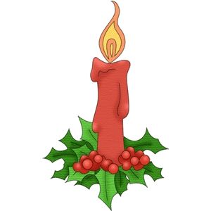 300x300 Silhouette Design Store Christmas Candle 1 Candles And Lights