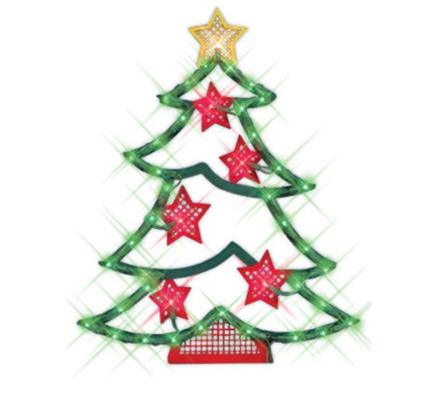 1500x1413 Northlight 18 In. Lighted Christmas Tree With Stars