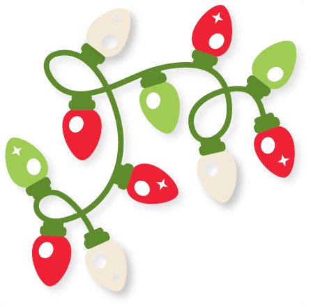 446x440 Christmas Lights Svg Scrapbook Cut File Cute Clipart Files