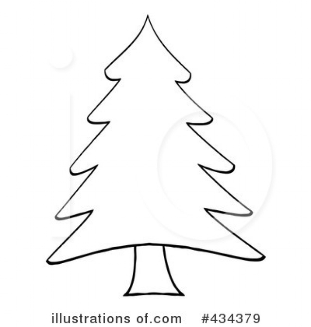 640x672 Baby Nursery ~ Scenic Christmas Tree Clip Art Black And White