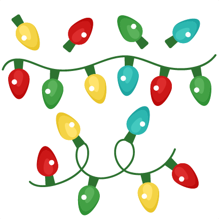 432x432 Christmas Lights Clipart Cute