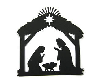 340x270 Die Cut Nativity Etsy