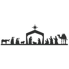236x236 Free Nativity Silhouettes For Shadow Puppets. Christmas Time