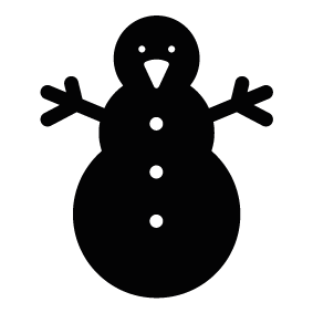 283x283 Christmas Snowman Silhouette Silhouette Of Christmas Snowman