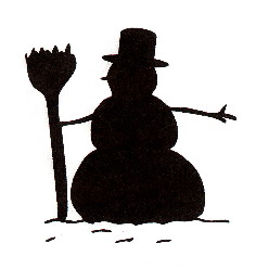 236x248 Snowman Silhouette Sil Christmas Snowman