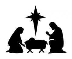 236x195 Manger Silhouette Nativity Silhouette Patterns