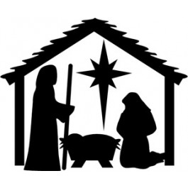 265x265 Clipart Manger Scene