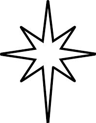 198x254 Joseph And Mary On Donkey Silhouette Following Christmas Star