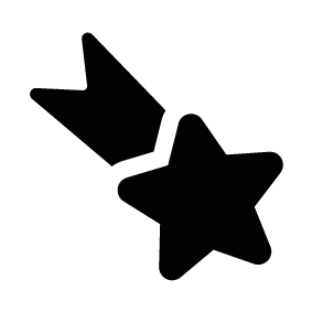 283x283 Christmas Shooting Star Silhouette Image.png Ablakra
