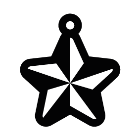283x283 Christmas Star Silhouette Silhouette Of Christmas Star