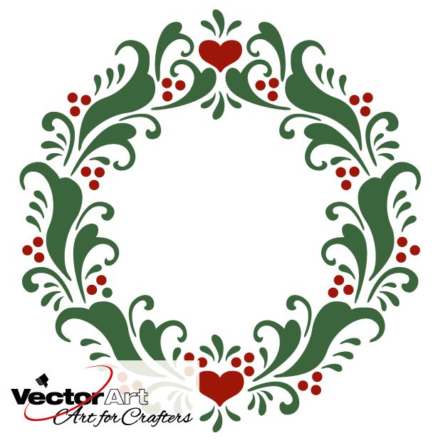 622x622 Christmas Wreath Svg. Snowflake, Snowman, Gingerbread, Ornaments