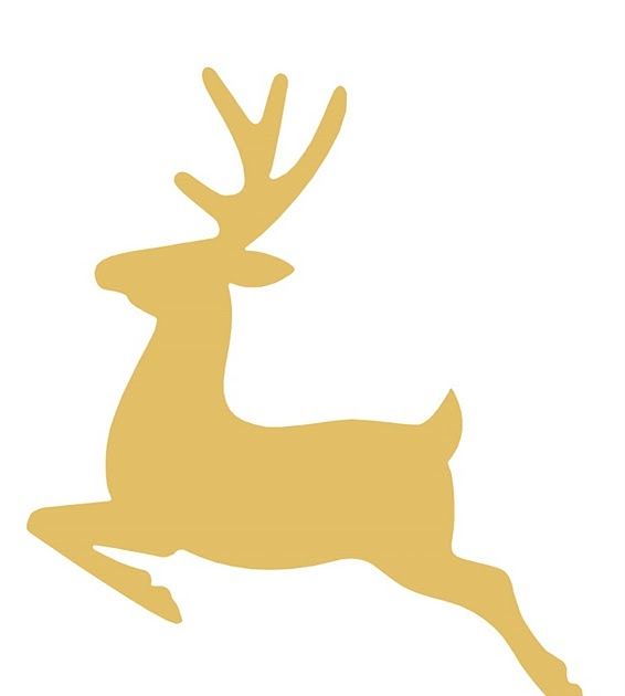566x630 This Reindeer A4 Printable Is The Stable Mate For The Scroll Deer