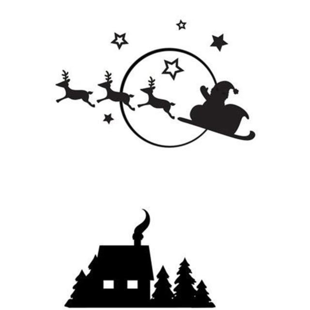 Christmas Town Silhouette at GetDrawings | Free download