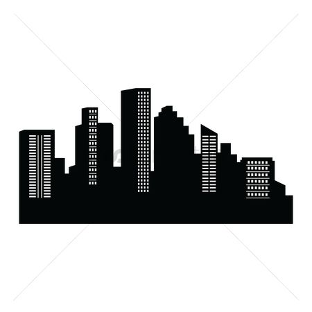 450x450 Free Building Silhouette Stock Vectors Stockunlimited