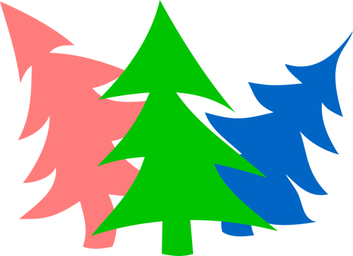 500x363 Christmas Tree Silhouettes Public Domain Vectors