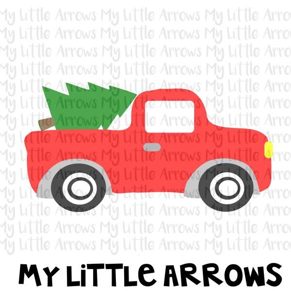 Christmas Truck Silhouette