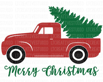 Christmas Truck Silhouette at GetDrawings | Free download