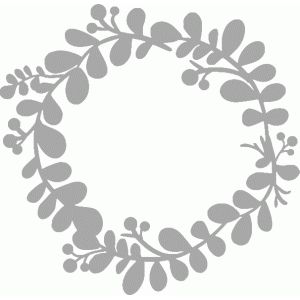 Christmas Wreath Silhouette