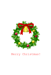 216x320 Free Golden Merry Christmas Card Cartoon Amp Clipart