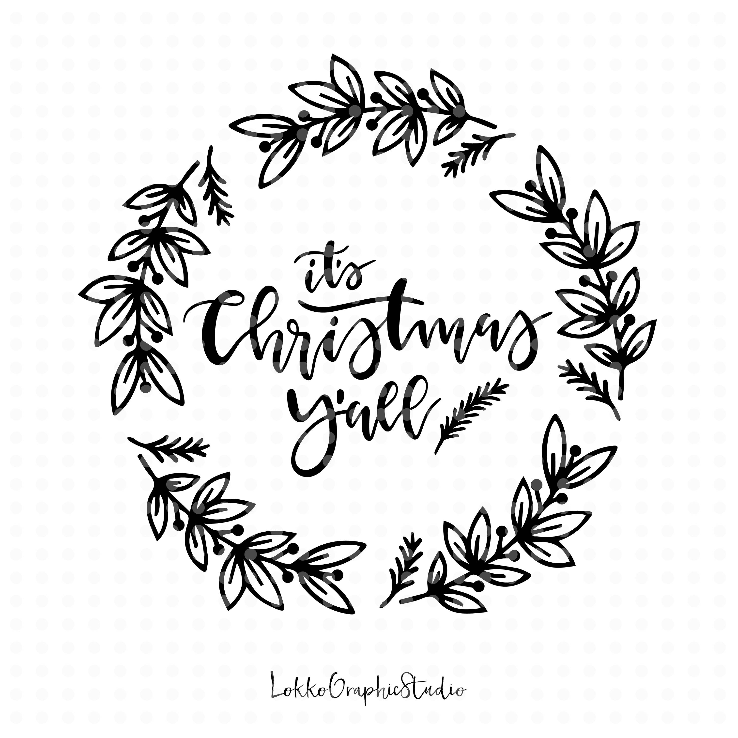 Christmas Wreath Silhouette at GetDrawings | Free download
