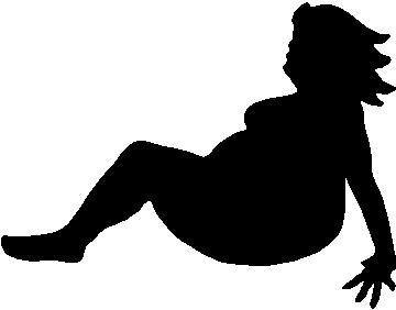360x282 Fat Mudflap Girl Decal Sticker
