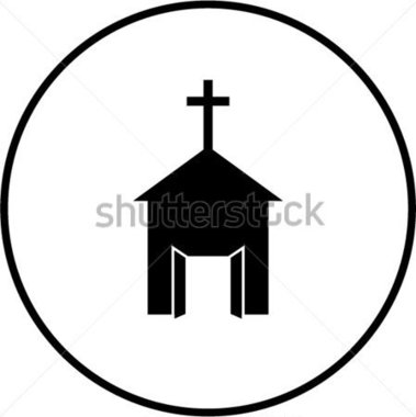 379x380 Open Church Door Clipart