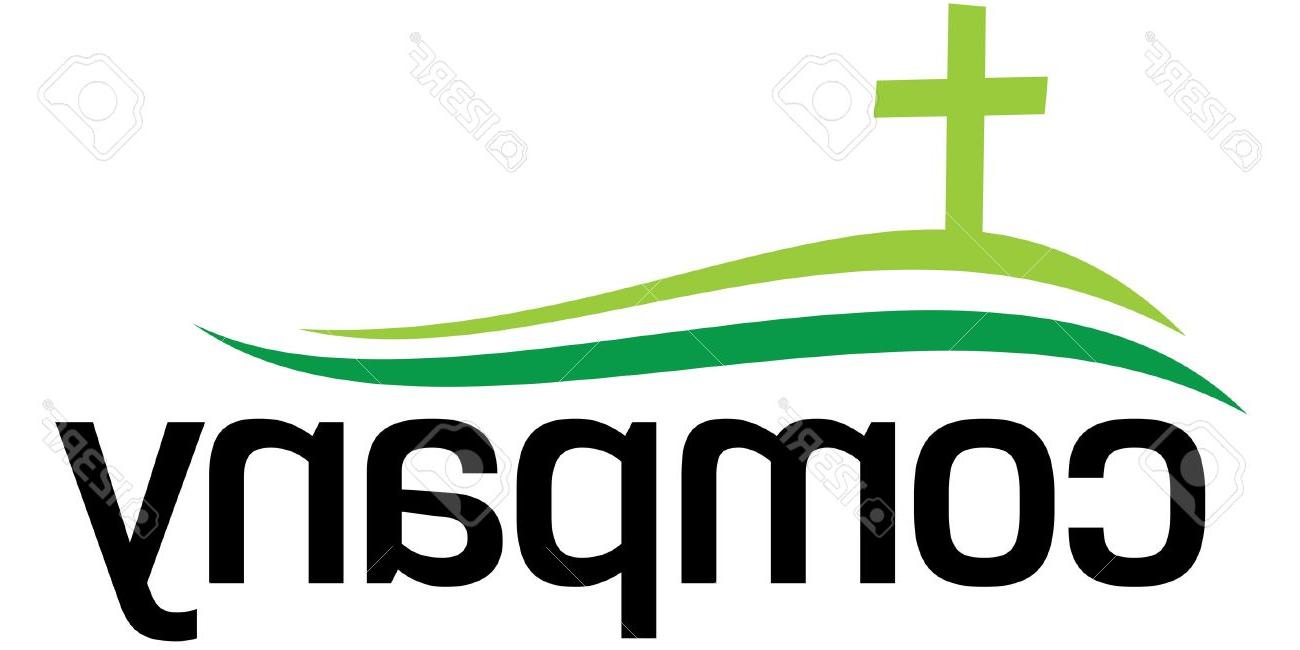 1300x650 Best Free Green Cross Silhouette Logo Stock Vector Church Images