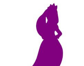340x270 Cinderella Silhouette Vinyl Decal Sticker Car Window Laptop