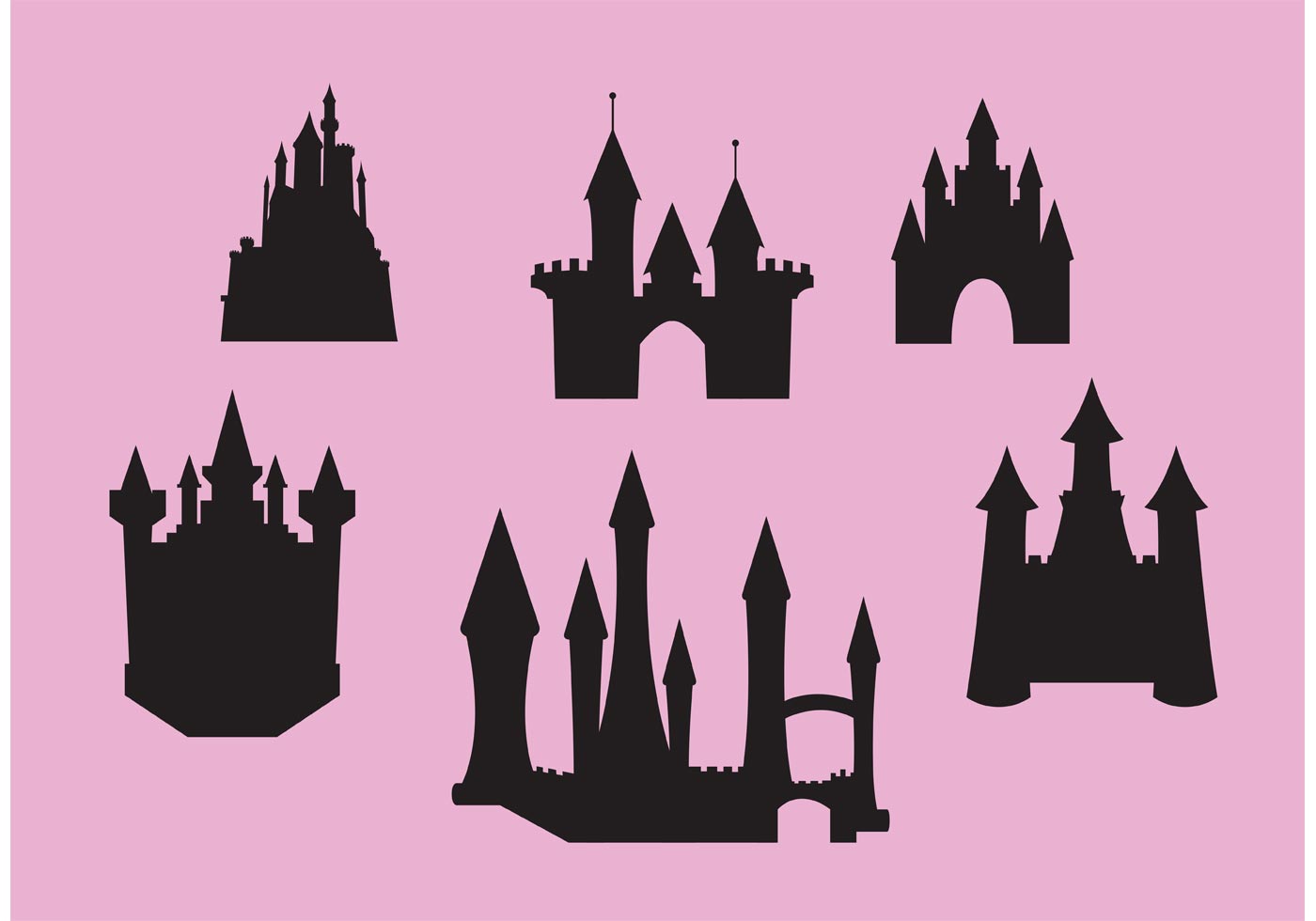 1400x980 Princess Silhouette Free Vector Art