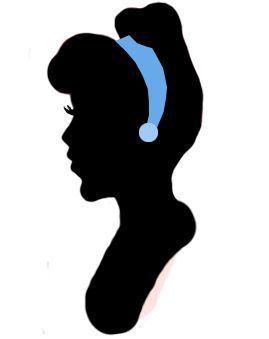 269x339 Cinderella Head Silhouette