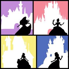 236x236 Cinderella Castle Silhouette Cinderella's Castle Silhouette