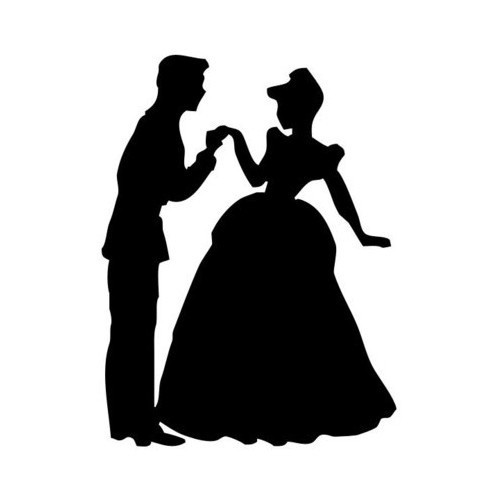 500x500 Cinderella Silhouette Png Hd Transparent Cinderella Silhouette Hd