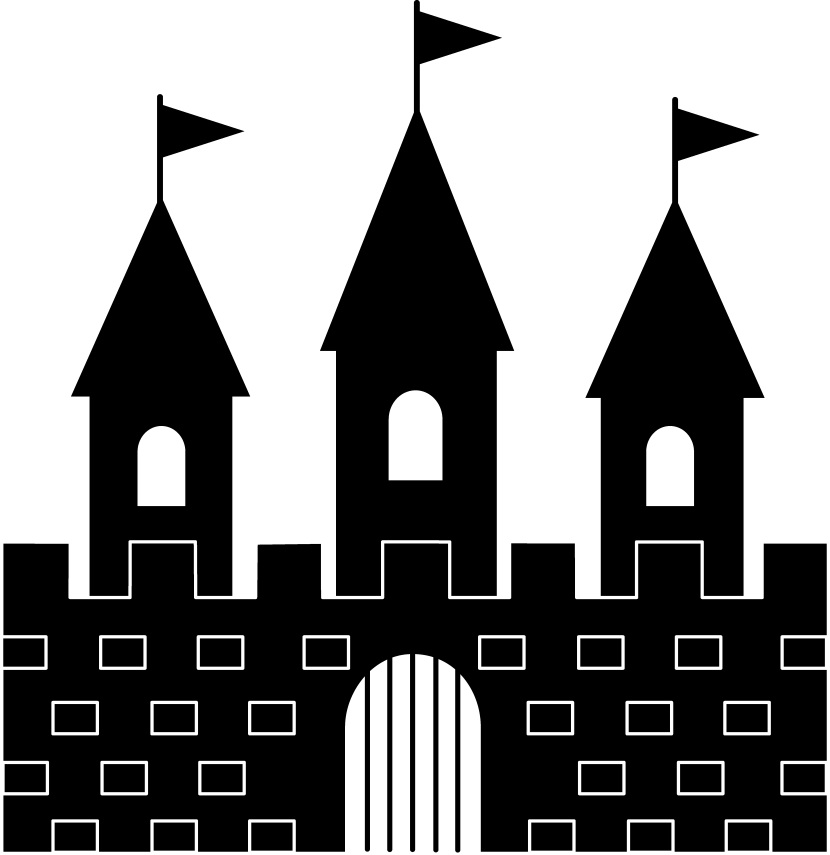 830x855 Best Castle Silhouette