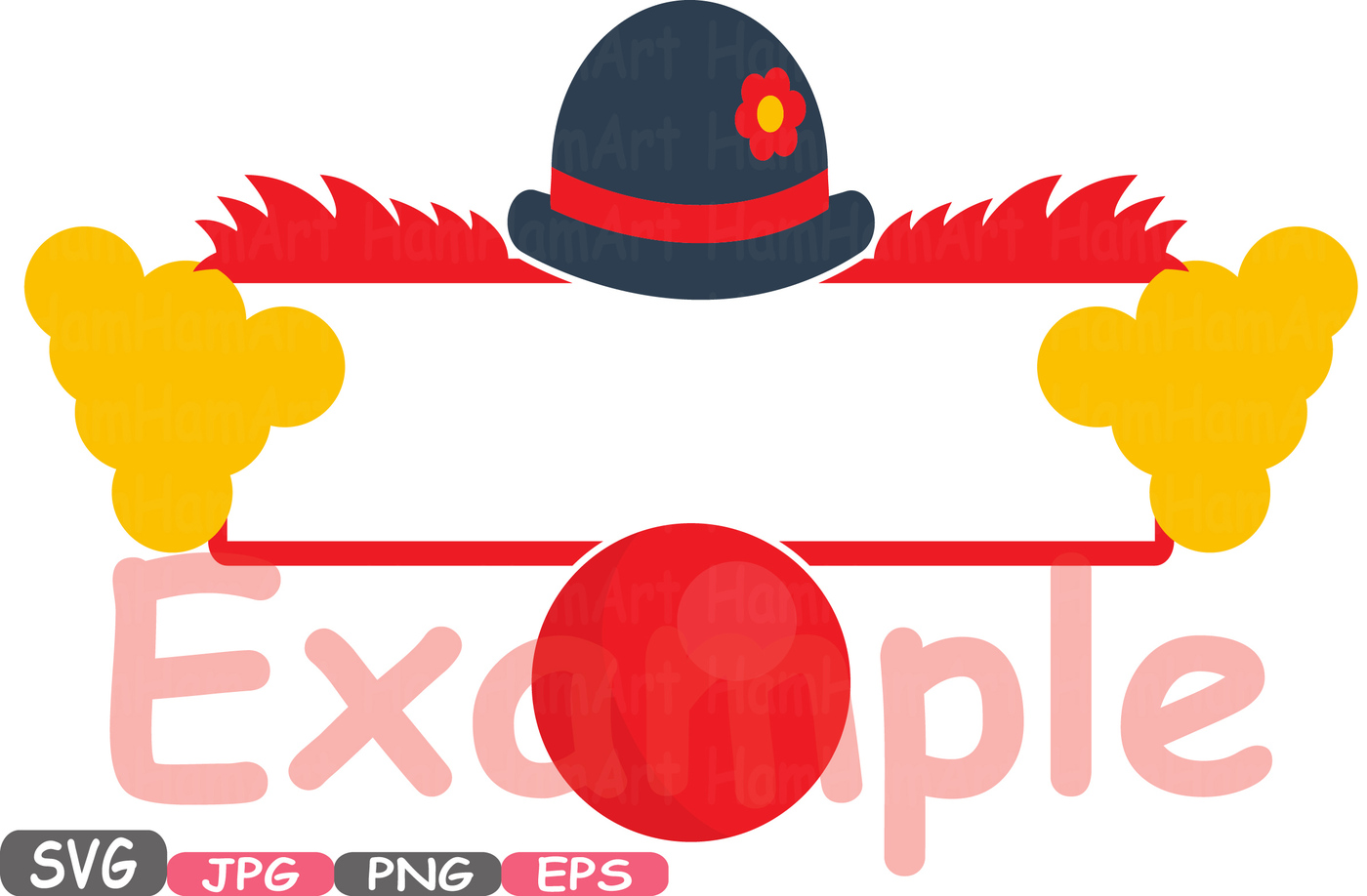 1400x918 Circus Split Clown Clipart Svg Silhouette Cutting Files Split