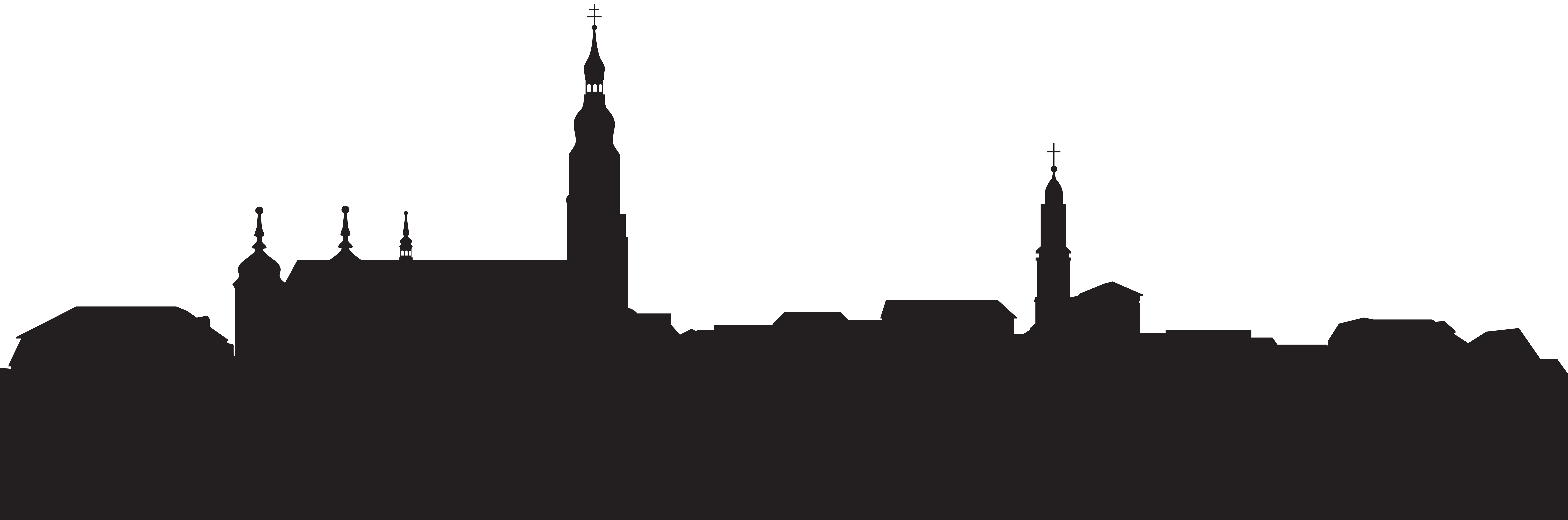 8000x2656 City Buildings Silhouette Png Clip Artu200b Gallery Yopriceville