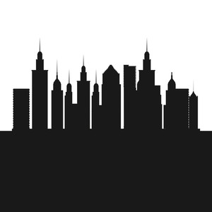 300x300 Big City Royalty Free Vectors