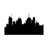 160x160 Building Landscape Apartment Tree City Design Vector Illustration