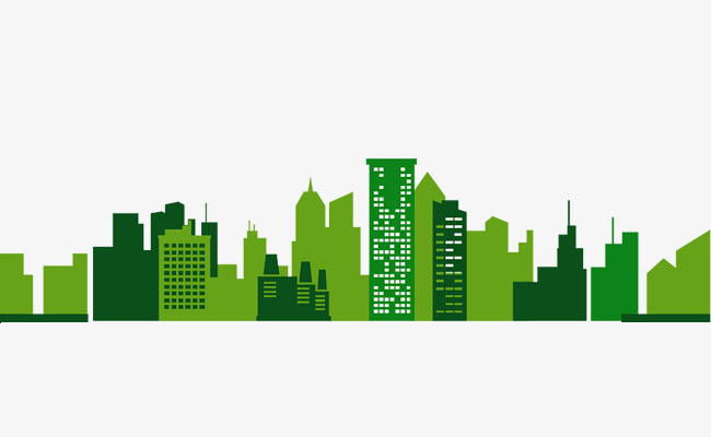 650x400 Green City Silhouette, Business, Ppt, City Silhouette Png