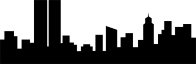 400x132 Cityscape Silhouette City Clipart Collection