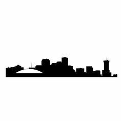 236x236 Cityscape Clip Art New Orleans Wall Decal