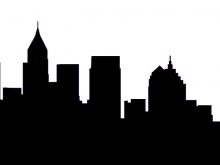 220x165 City Silhouette Clip Art Dinosaur Clipart