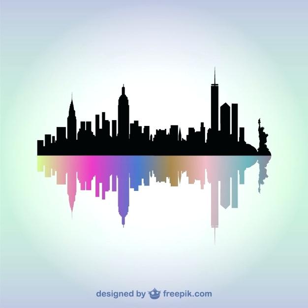 626x626 New York Skyline Art Artist John Painting City Vector Lisacintosh