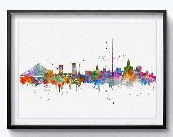 City Silhouette Painting at GetDrawings | Free download