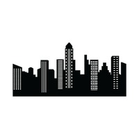 200x200 City Cities Silhouette Silhouettes Cityscape Cityscapes Buildings