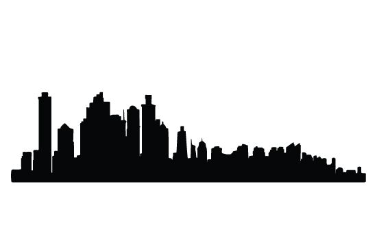 550x354 City Silhouette Vector